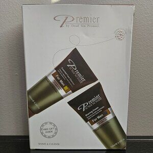 Premier Dead Sea Men Kit-Facial Cleanser+Nourishing Cream-4.25 fl oz/125 ml EACH